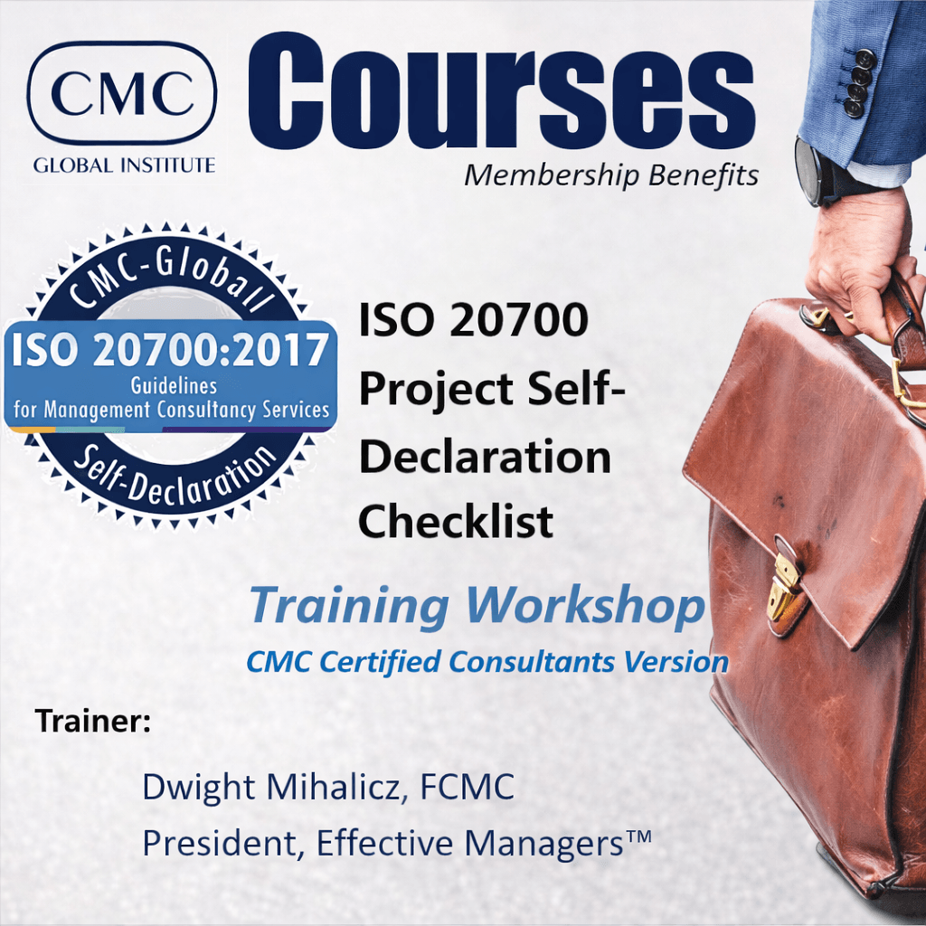 GIC-003 ISO 20700 Training for CMC-Certified Consultants